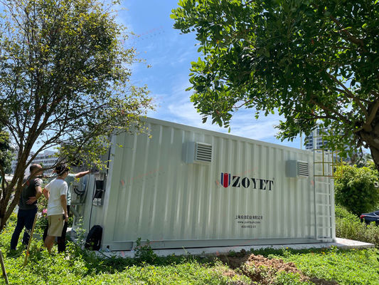 산업용 배터리 컨테이너 자동 잠금 / 끄는 스마트 온도 규제